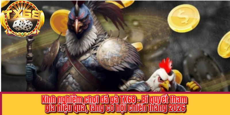 Kinh nghiệm chơi đá gà TX68 – Bí quyết tham gia hiệu quả, tăng cơ hội chiến thắng 2026