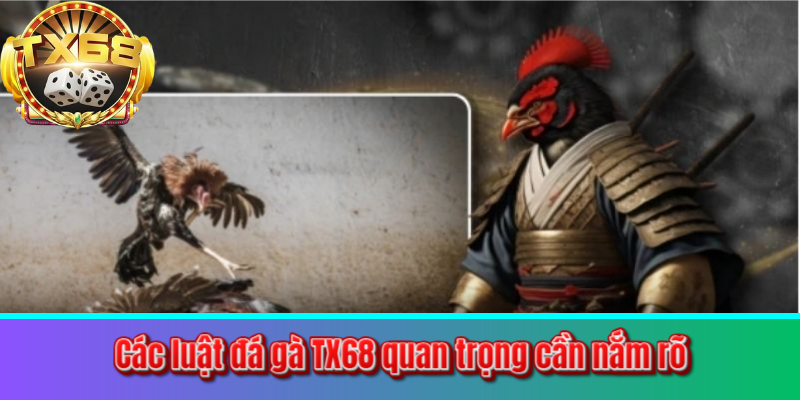 Các luật đá gà TX68 quan trọng cần nắm rõ
